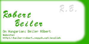 robert beiler business card